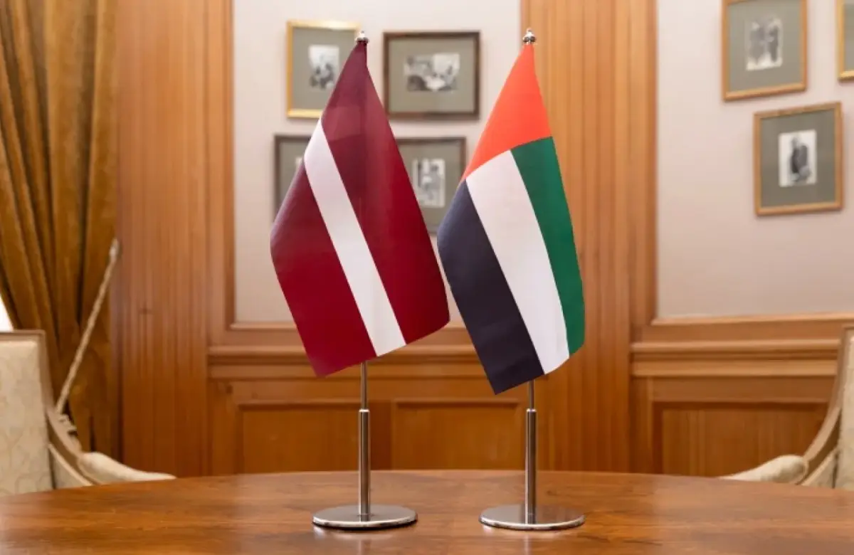  The Minister of State at the Ministry of Foreign Affairs of the United Arab Emirates with a delegation to pay a working visit to Latvia